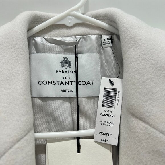 NWT Aritzia Constant Coat Pearl - Picture 5 of 6